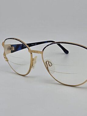 Eyetel Janice 316 Blue Purple Tortoise Gold Eyeglasses Frame Italy 55-16-130